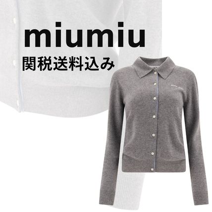 長袖 ロング MiuMiu(ミュウミュウ) カーディガン(レディース