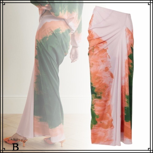 ■Dries Van Noten■シルクジョーゼット マキシスカート