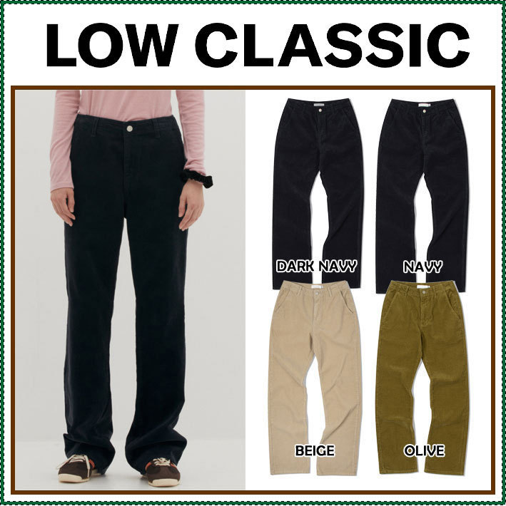 【LOW CLASSIC】 CORDUROY BOOT-CUT PANTS /追跡付