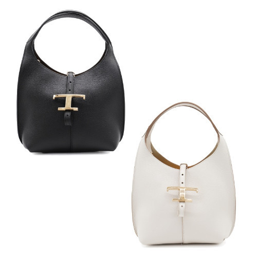 関税送料込★TOD'S☆Tタイムレス ショルダーバッグ スモール TOD'S トッズ T タイムレス レザー ショッピングバッグ スモール