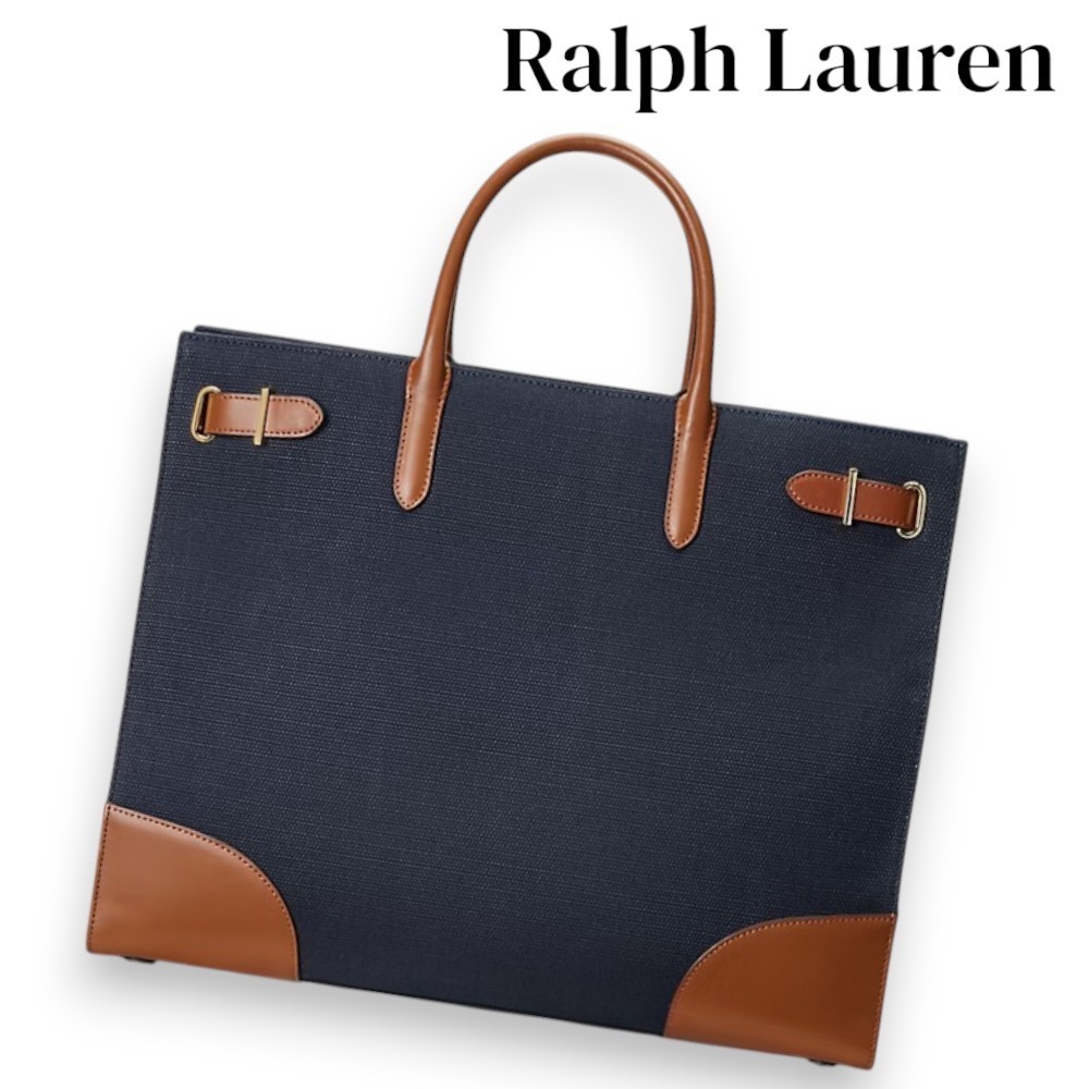 大型サイズ【Ralph Lauren】キャンバス デヴィン トートバッグ