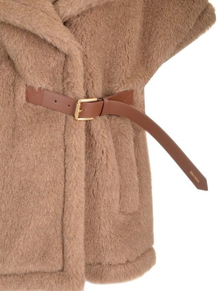 新作☆【Max Mara】「ラノス」ノースリーブケープ(ブラウン) 新作☆【Max Mara】「ラノス」ノースリーブケープ(ブラウン