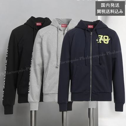 大特価 ネイビー（紺）系 DIESEL(ディーゼル) パーカー・フーディ ジャケット・アウター