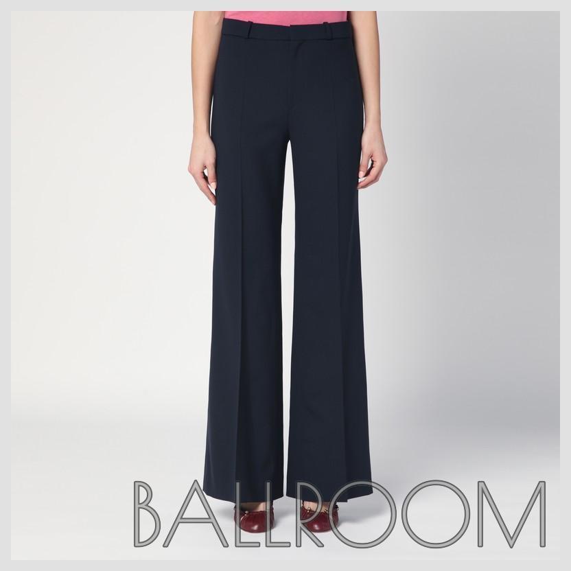 パンツ CHLOE BLUE WOOL PANTS