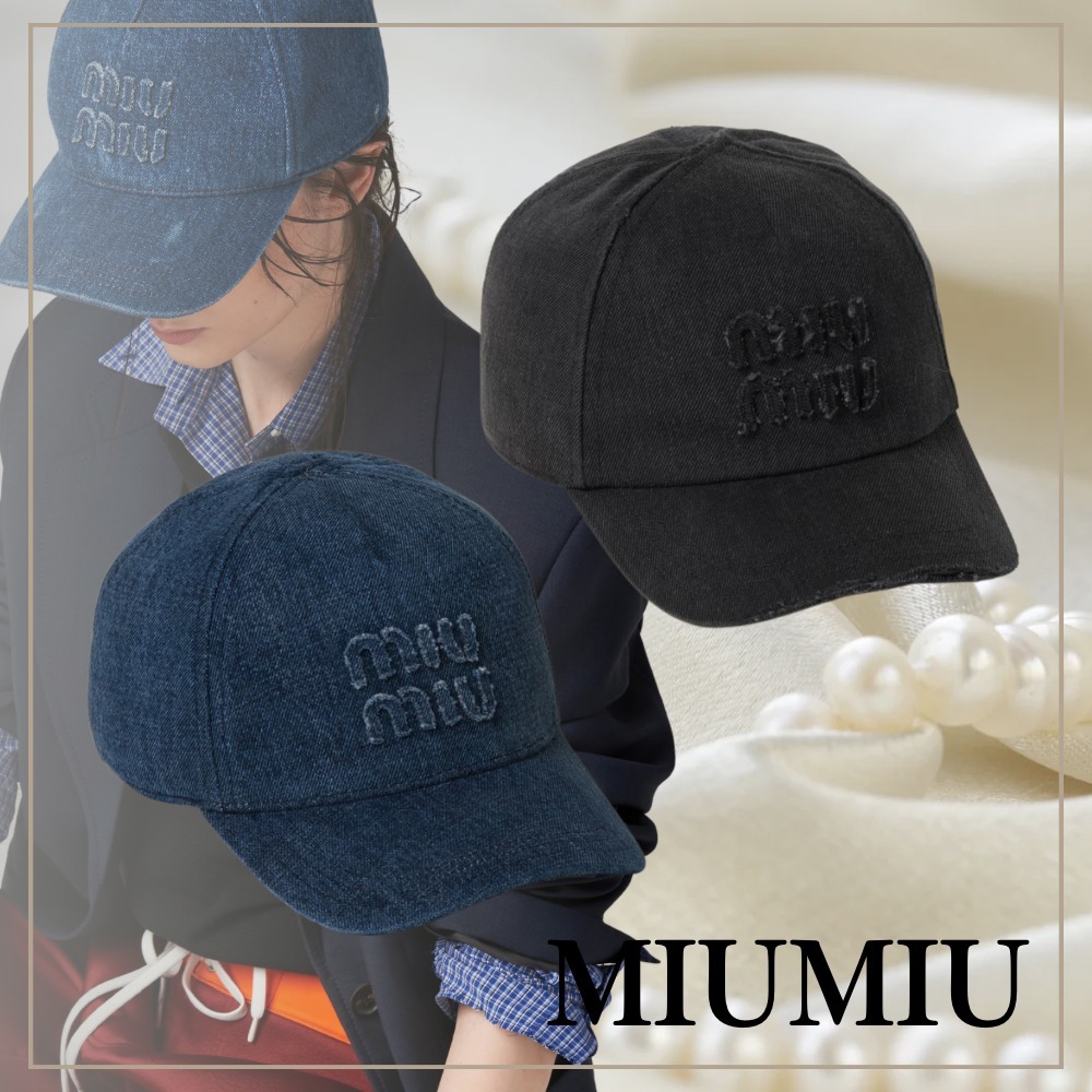 【日常を特別に】MIUMIU デニム ベースボールキャップ