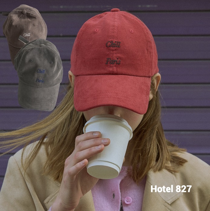 【HOTEL PARIS CHILL】Easy-peasy Corduroy Baseball Cap 全4色