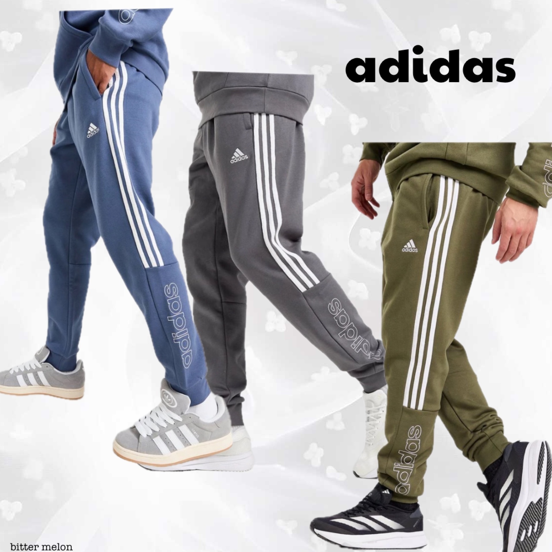 adidas ◆ Energize ジョガー パンツ ロゴ ３ストライプ