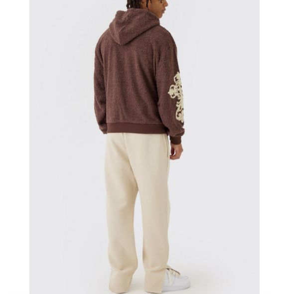 boohoo MAN★オーバーサイズ 長袖 プルオーバー ボア パーカー boohoo MAN☆オーバーサイズ 長袖 プルオーバー Eagle パーカー