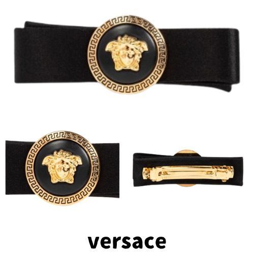 【VERSACE】ジャンニのヘアクリップ Versace ジャンニリボン ヘアクリップ | ピンク | FARFETCH JP