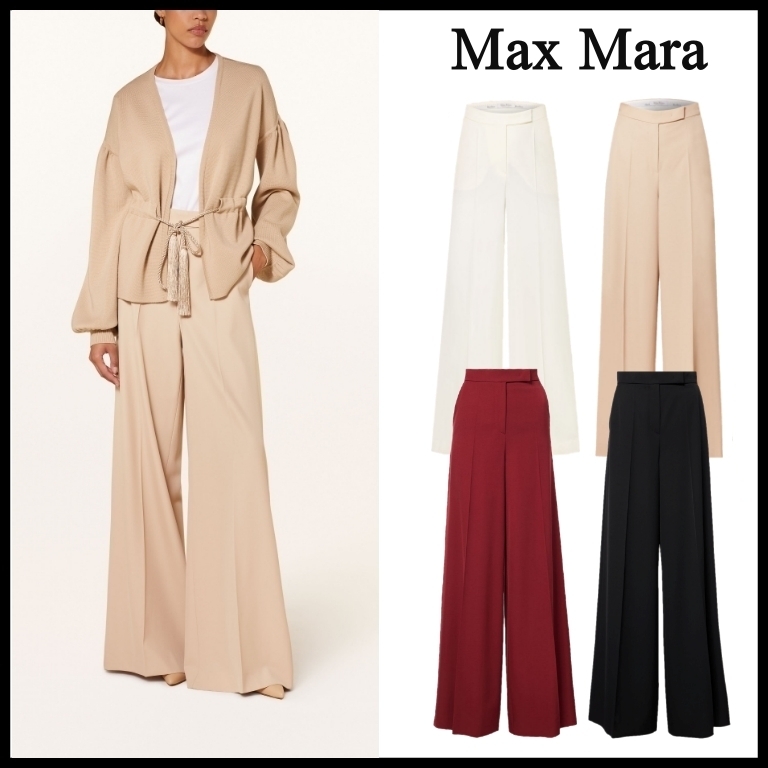 【Max Mara】国内未掲載商品 Ninfa ウール ワイドレッグパンツ