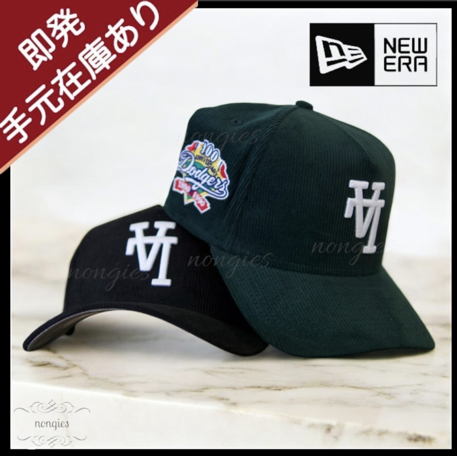 ★NEW ERA★9FORTY 逆ロゴ Upside Down A-Frame コーデュロイ
