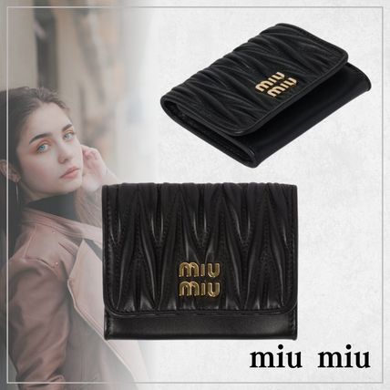 MIUMIU レザー カードホルダー フラグメントケース (MiuMiu