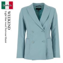 Weekend Light Blue Wool Nervoso Blazer