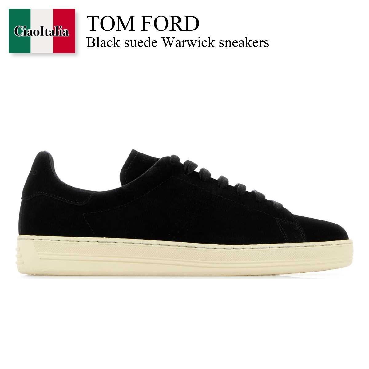 スニーカー Tom Ford Black Suede Warwick Sneakers