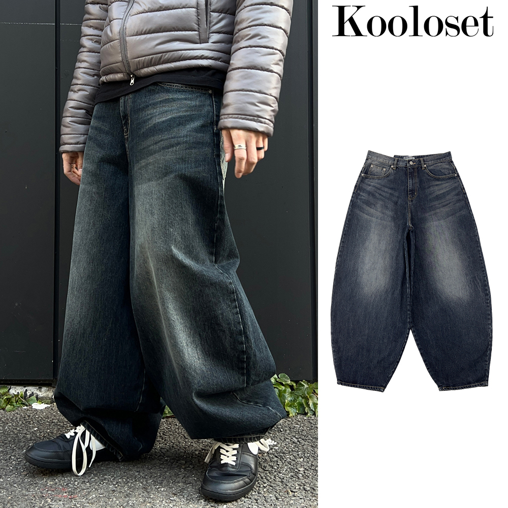 【KOOLOSET】Hunter Brush Balloon Denim