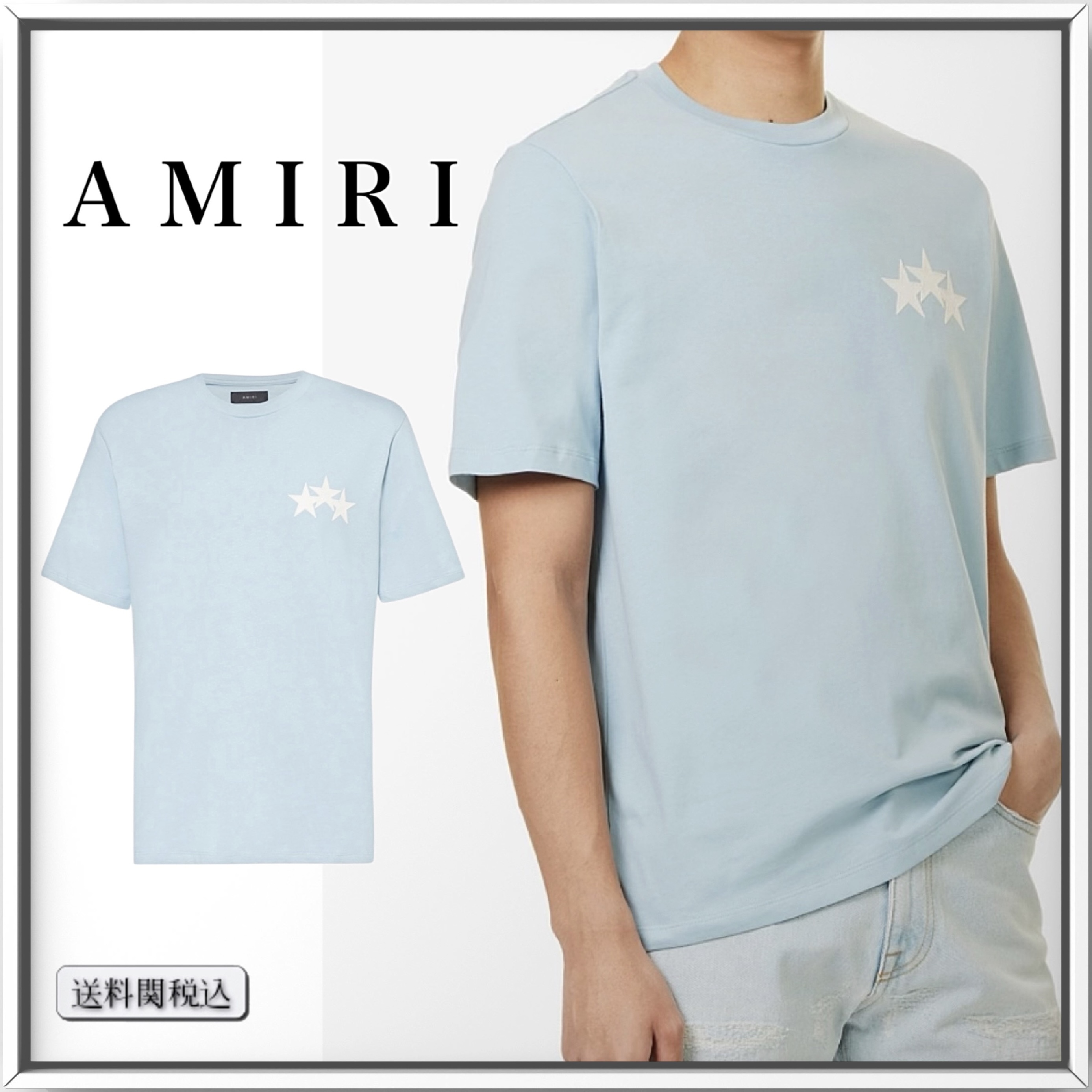 AMIRI Three Star コットン Tシャツ 人気