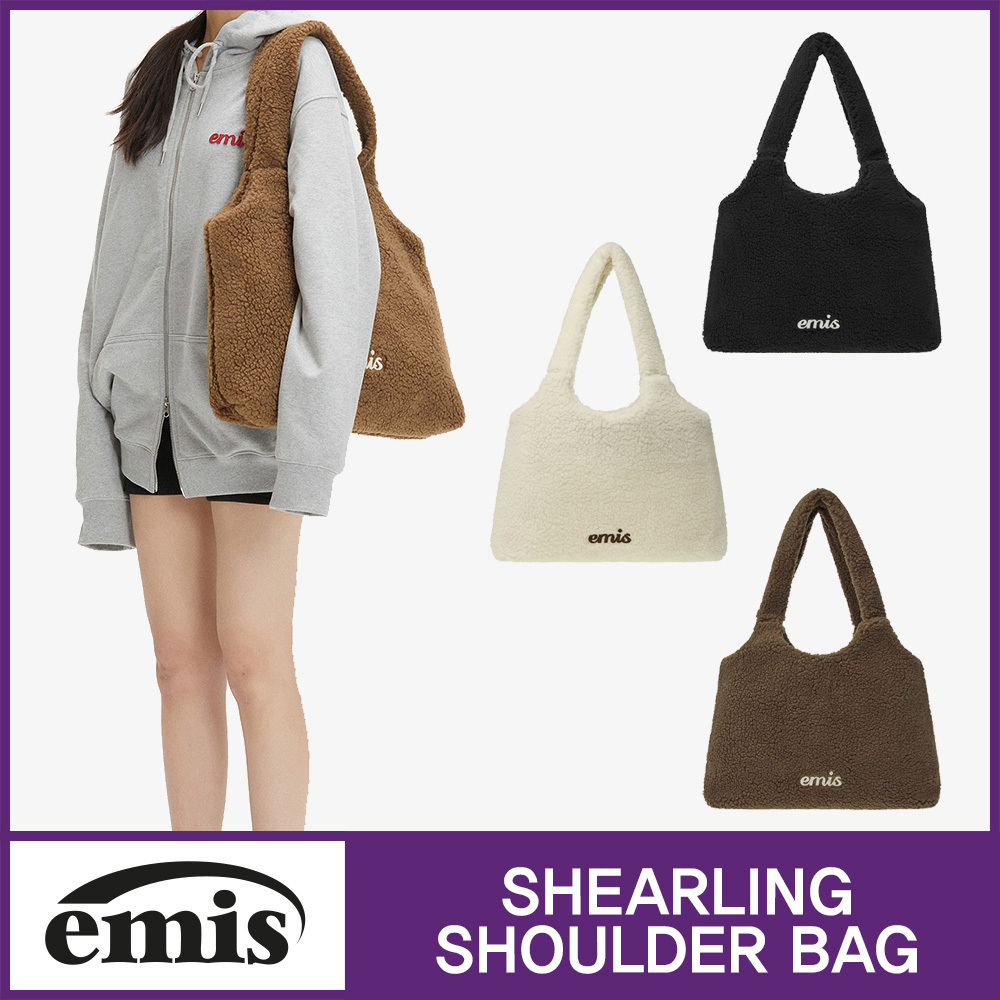 ★emis★SHEARLING SHOULDER BAG★