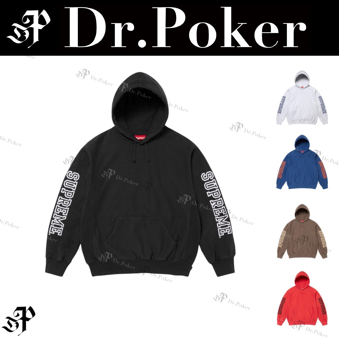 【Supreme】 大人気 Collegiate Sleeve Hooded Sweatshirt