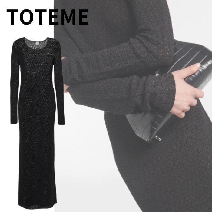 【TOTEME】クロシェ ドレス ブラック