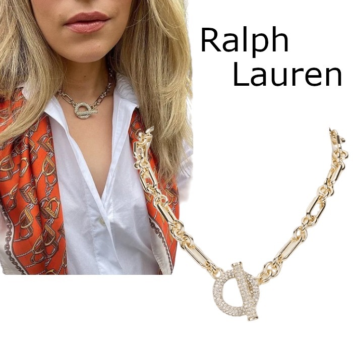 【Ralph Lauren】ゴールドパヴェトグルカラーネックレス