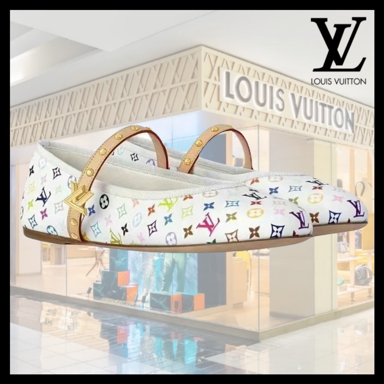 【足元からオシャレ♪】Louis Vuitton バレエシューズ