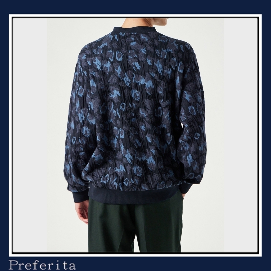 【Paul Smith】\"Leopard\" 長袖 カットソー コットン ウール