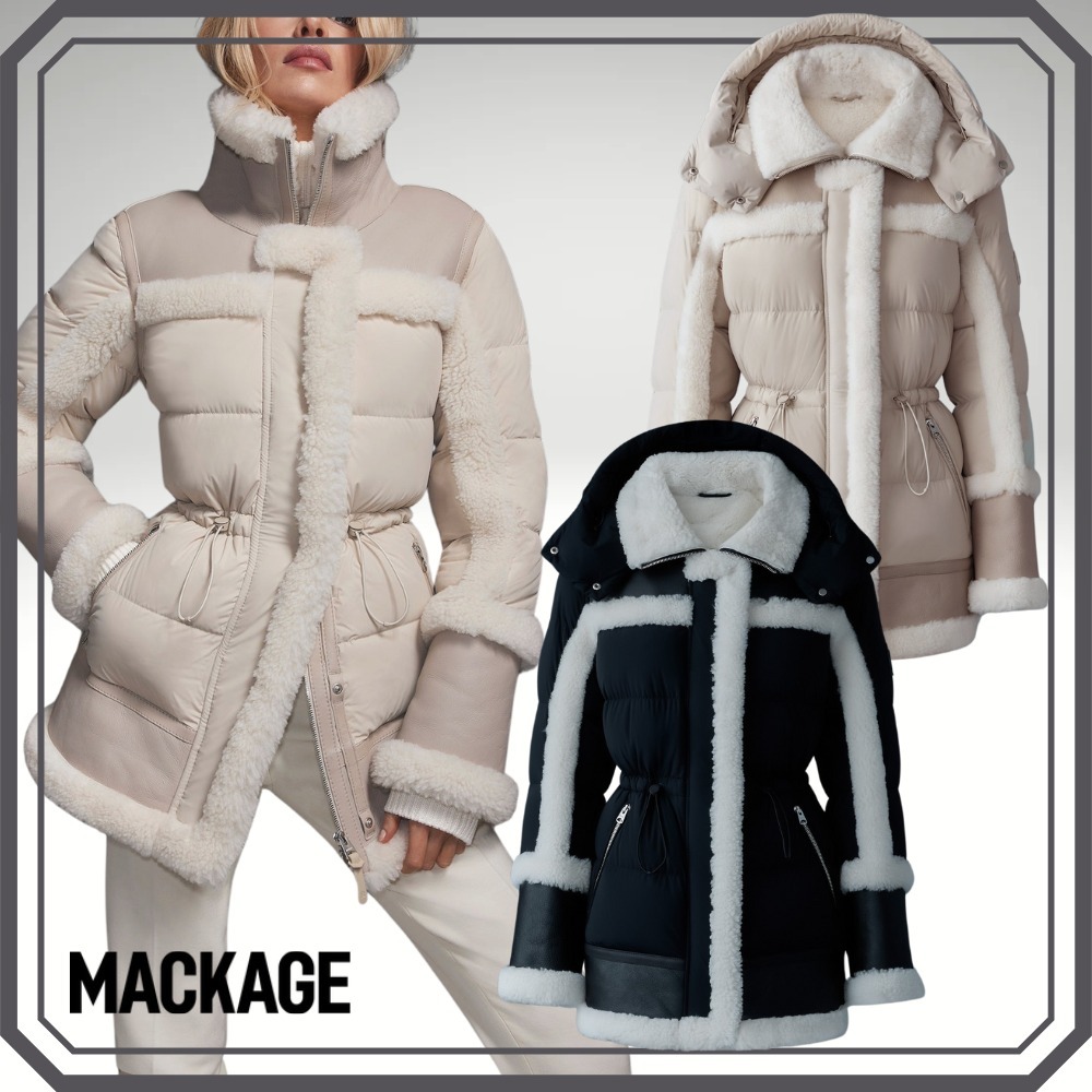 ◆関税込◆*MACKAGE*LILIBETHミクストメディア ダウンジャケット