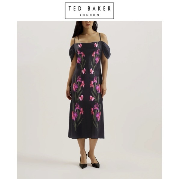 関税.送料込 Ted Baker Lucern 花柄ドレスワンピース