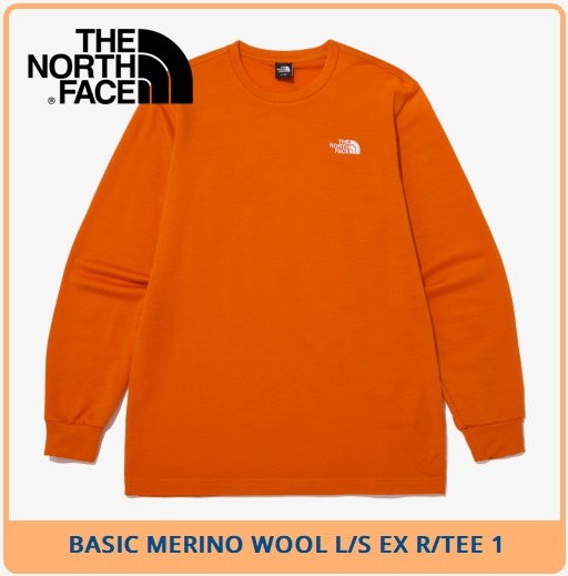 【THE NOTRH FACE】 BASIC MERINO WOOL L/S EX R/TEE 1