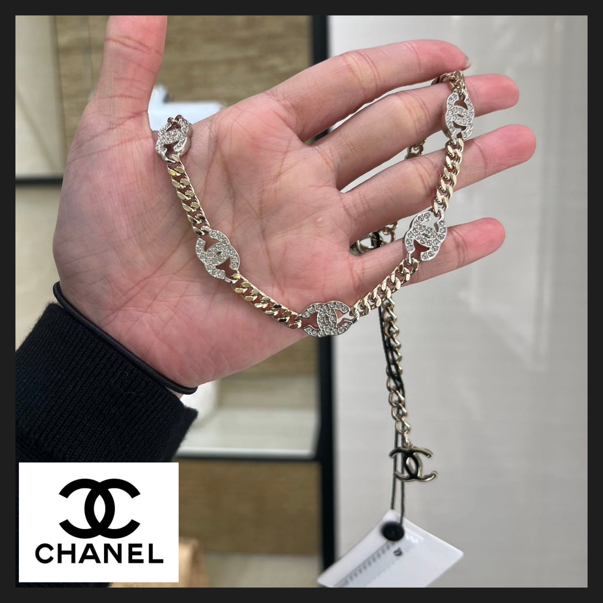 【CHANEL】一気に華やかな印象に♪シャネルチョーカーネックレス