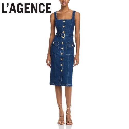 【L'AGENCE】ラジャンス アイディ デニム ドレス ワンピース
