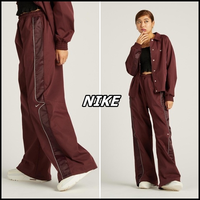 ★Nike★ Sportswear Woven Pants W Burgundy Crush HQ3751652 H