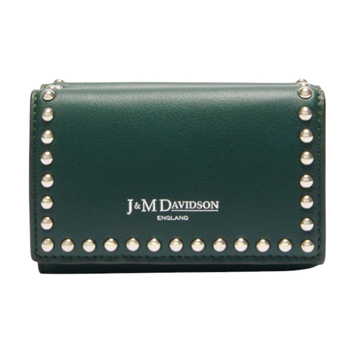 J&M デヴィッドソン 三つ折り財布 ミニ財布 スタッズ付き☆