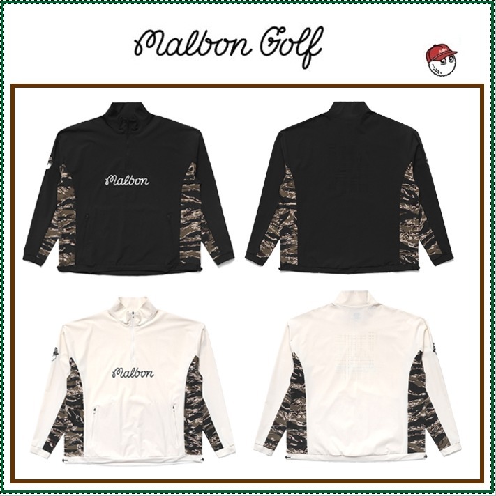 MALBON】[MALBON X UNDEFEATED] Quarter Zip Pullover □MAN