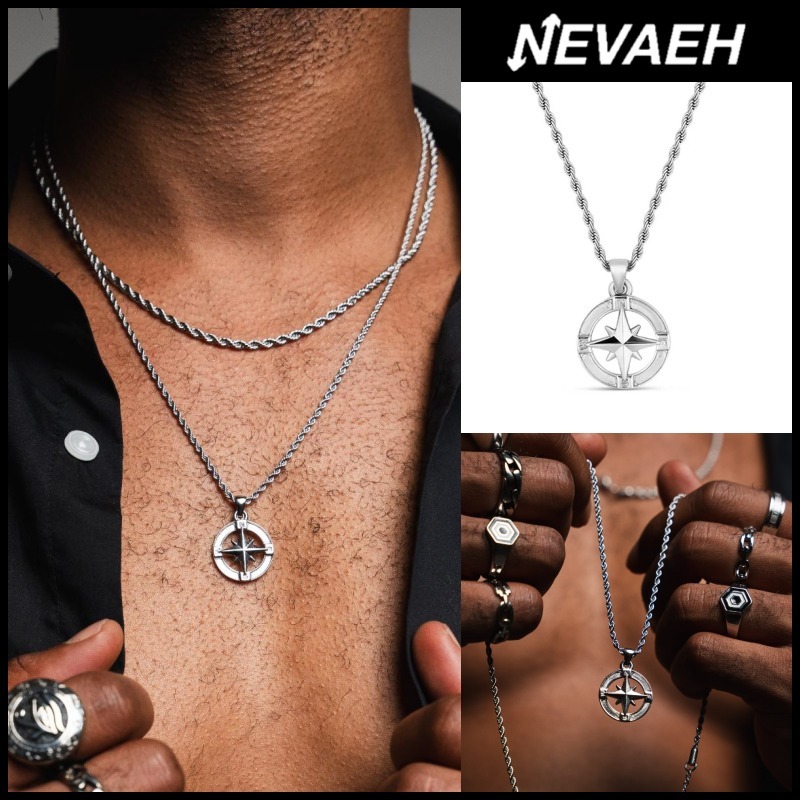 関税/送料込み【Nevaeh】18Kノーティカルペンダントネックレス