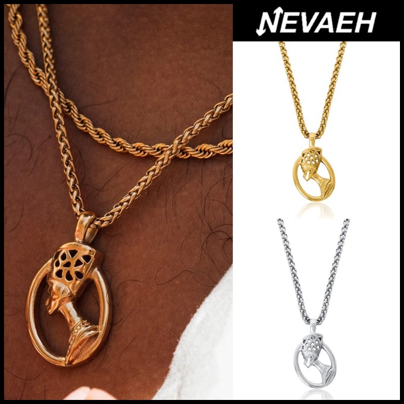 関税/送料込み【Nevaeh】18Kファラオペンダントネックレス