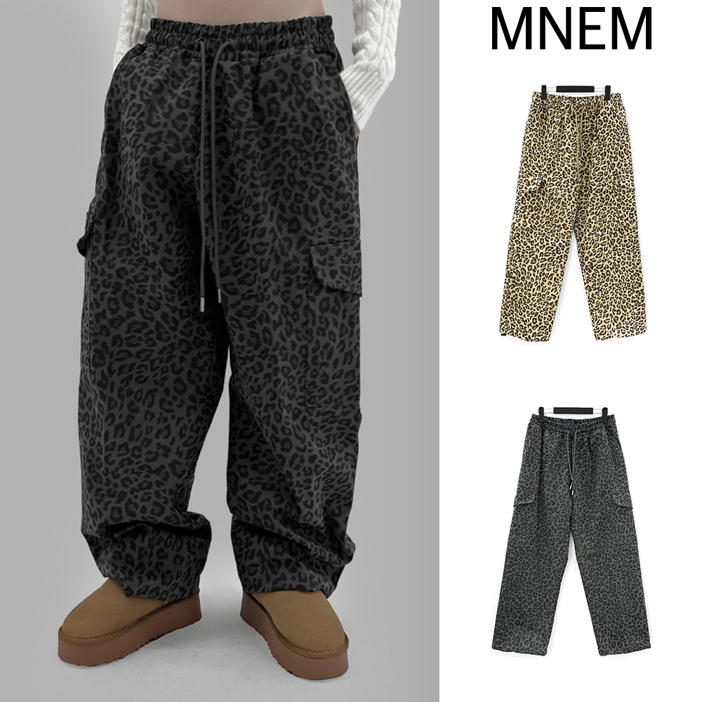 【mnem】MAZEN LEOPARD CARGO PANTS