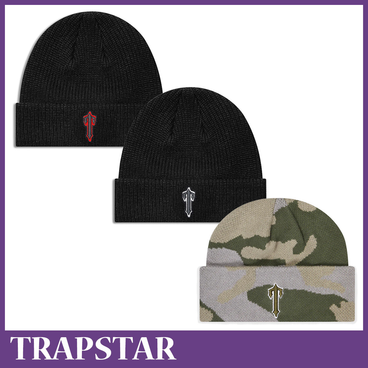 TRAPSTAR☆Foundation Beanie ビーニー ニット帽 3色【UK発】