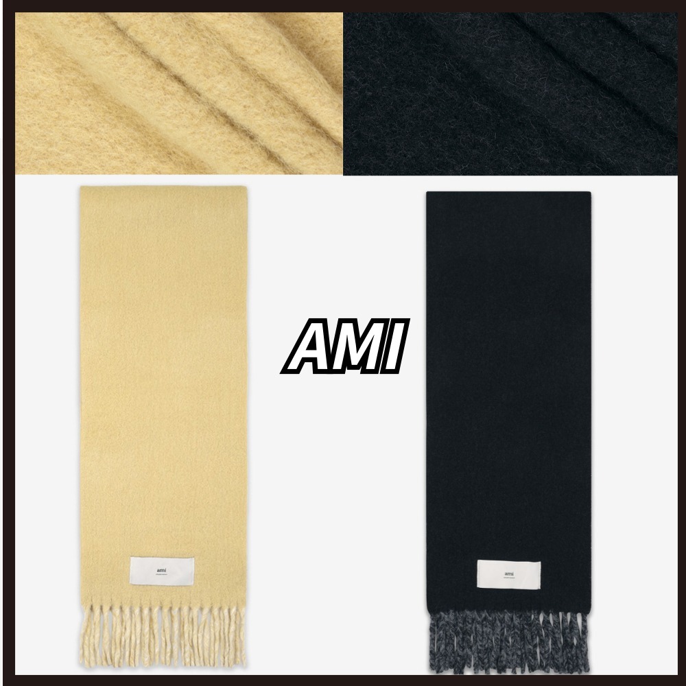 【AMI PARIS】Aleksandro Mathieuws label muffler ★正規品★