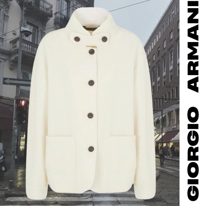新品★GIORGIO ARMANI■カシミヤ混ウールコート 23-24AW