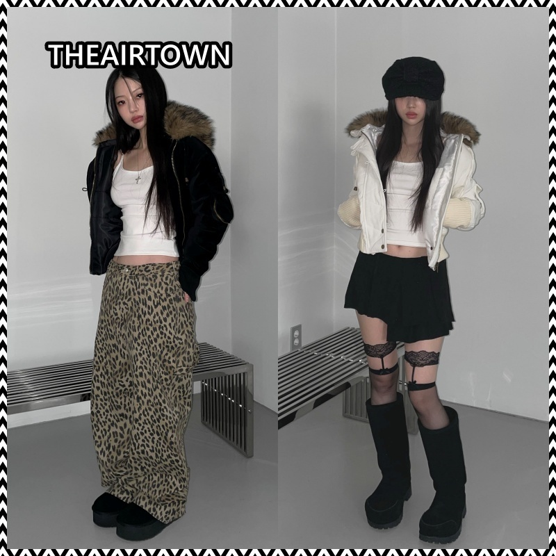 《THEAIRTOWN》 vintage suede crop coat