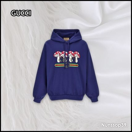 ブルー（青）系 GUCCI(グッチ) パーカー・フーディ(メンズ