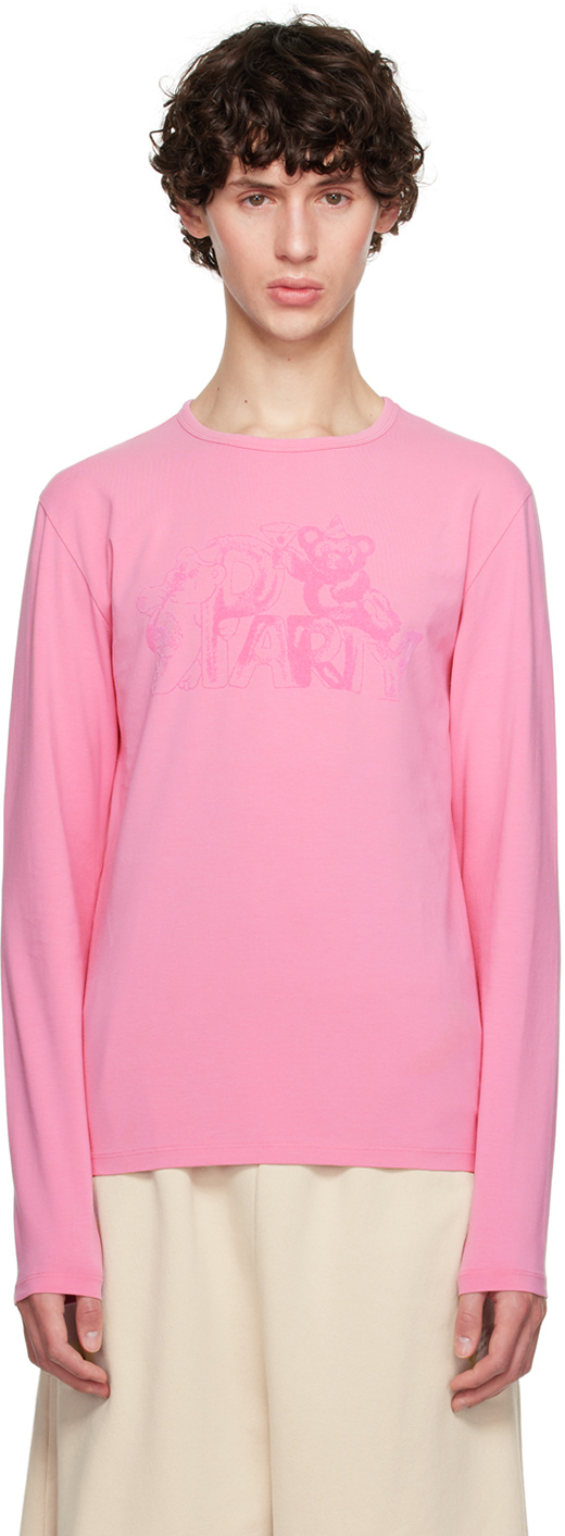 【関税込み】MM6 Maison Margiela ピンク フロック 長袖Tシャツ