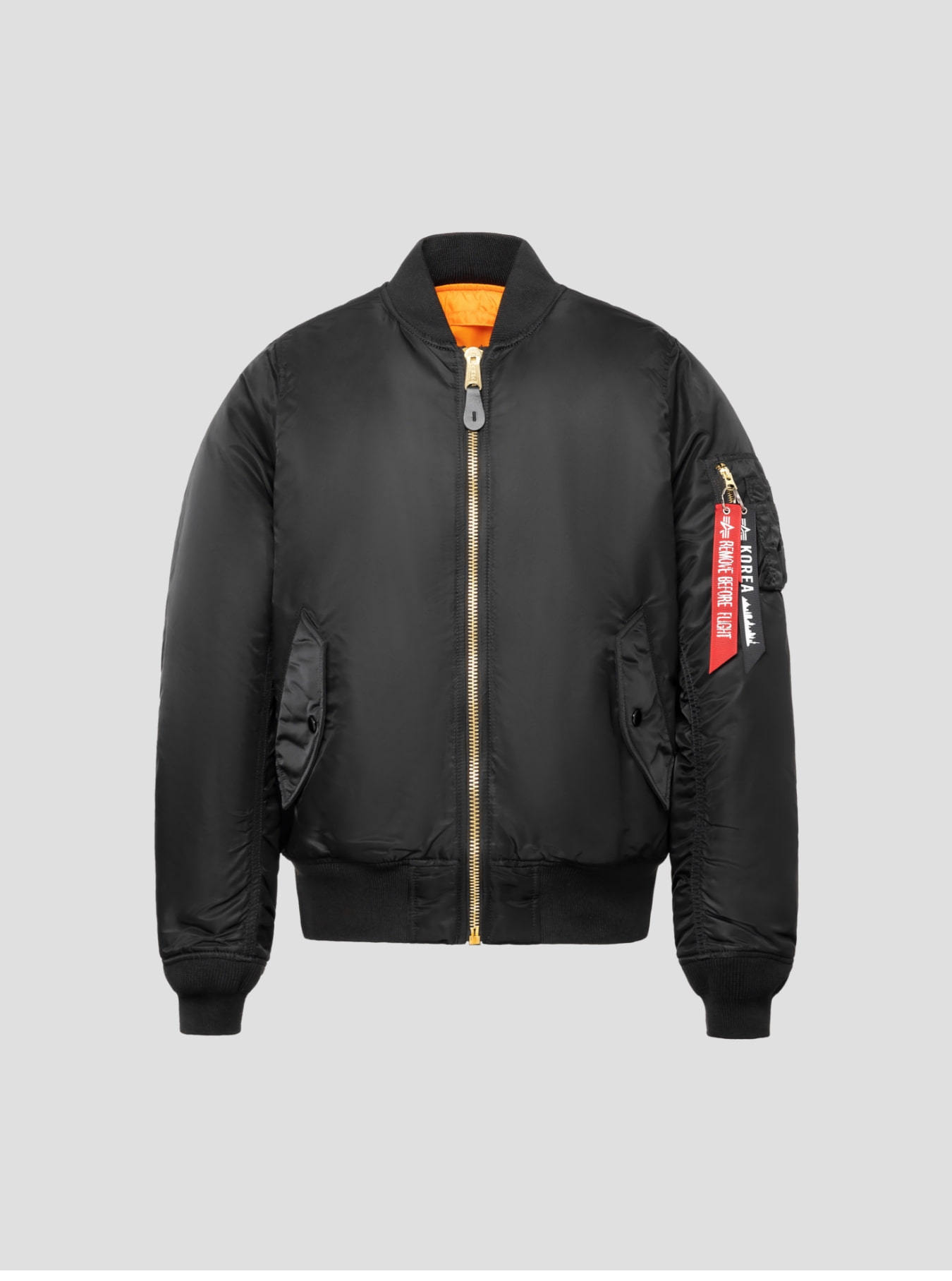 【ALPHA INDUSTRIES】 MA-1 SLIM BLACK