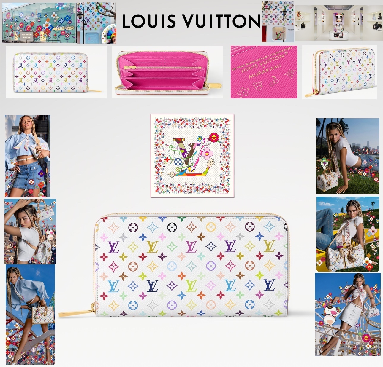 日本限定 LV × TM ジッピー ウォレット 長財布 村上隆 M13922