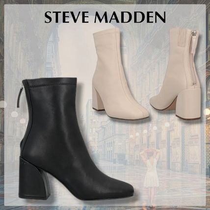 【関税/送料無料】Steve Madden ホワイトショートブーツ ホワイト(白)系 23cm Steve Madden(スティーブマデン