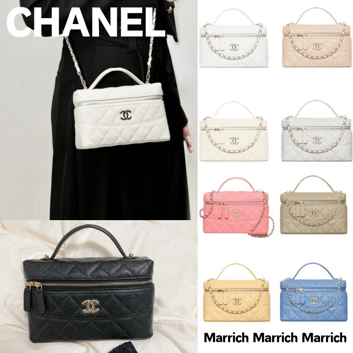 CHANEL《コンパクトな可愛いさ》チェーンロングバニティバッグ