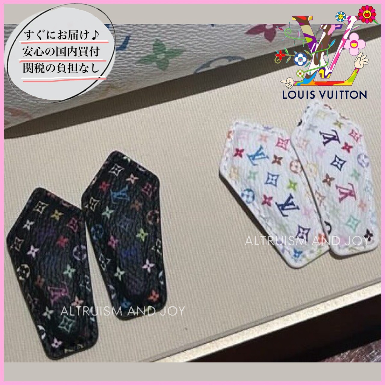 【限定★村上隆コラボ♪】LV ミニ バックステージ ヘアクリップ
