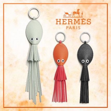 キーホルダー レザー ブラック（黒）系 HERMES(エルメス) - 海外