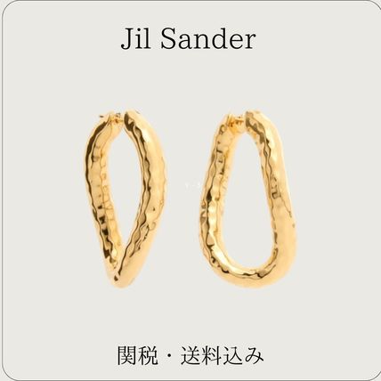 JIL SANDER ハンマード チェーンピアス ゴールド ハンマードチェーンピアス - Jil Sander - レディース